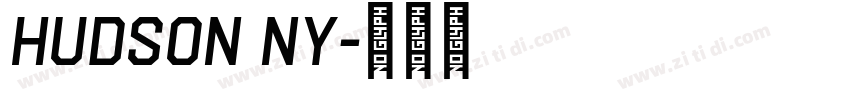 Hudson NY字体转换